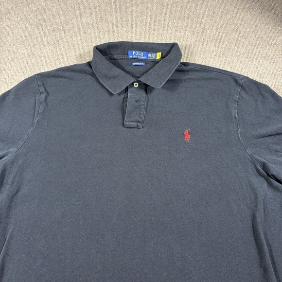 Ralph Lauren Other - Polo Ralph Lauren men Short Sleeve Classic Fit Polo Collar XXL Black Cotton Pony